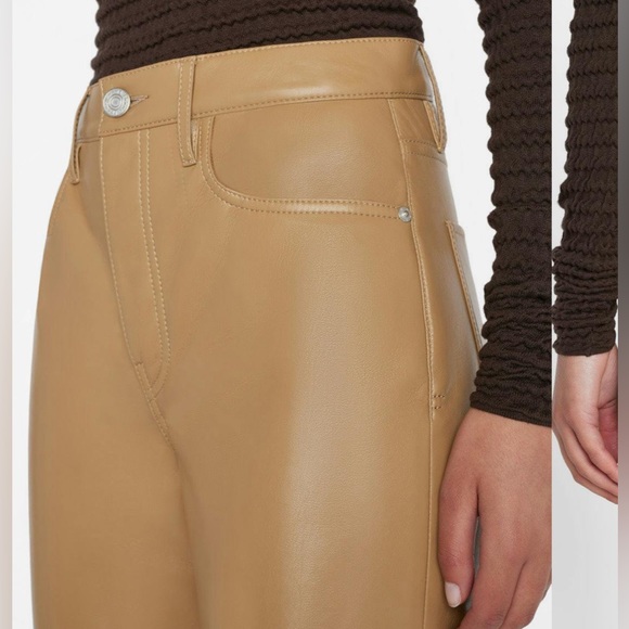 Recycled Leather Le Jane Crop
in Light Camel - Picture 3 of 9